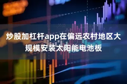 炒股加杠杆app在偏远农村地区大规模安装太阳能电池板